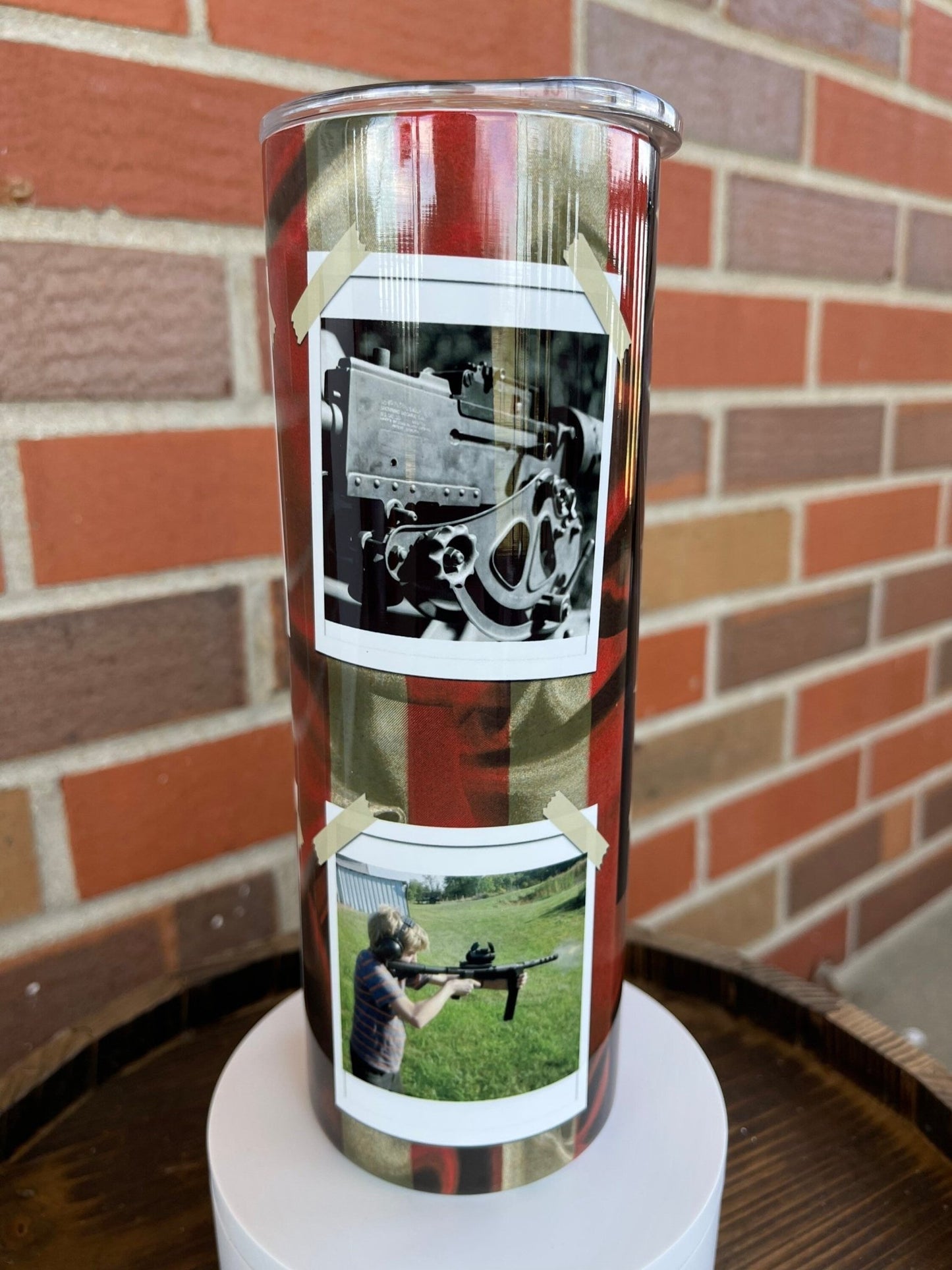 Dad Tumbler, Father’s Day Gift, Personalized Photo Tumbler, Dad Gift, Boyfriend Gift, Military, Veteran's Gift, America, Gift For Dad - Twine + Sage Co. LLC