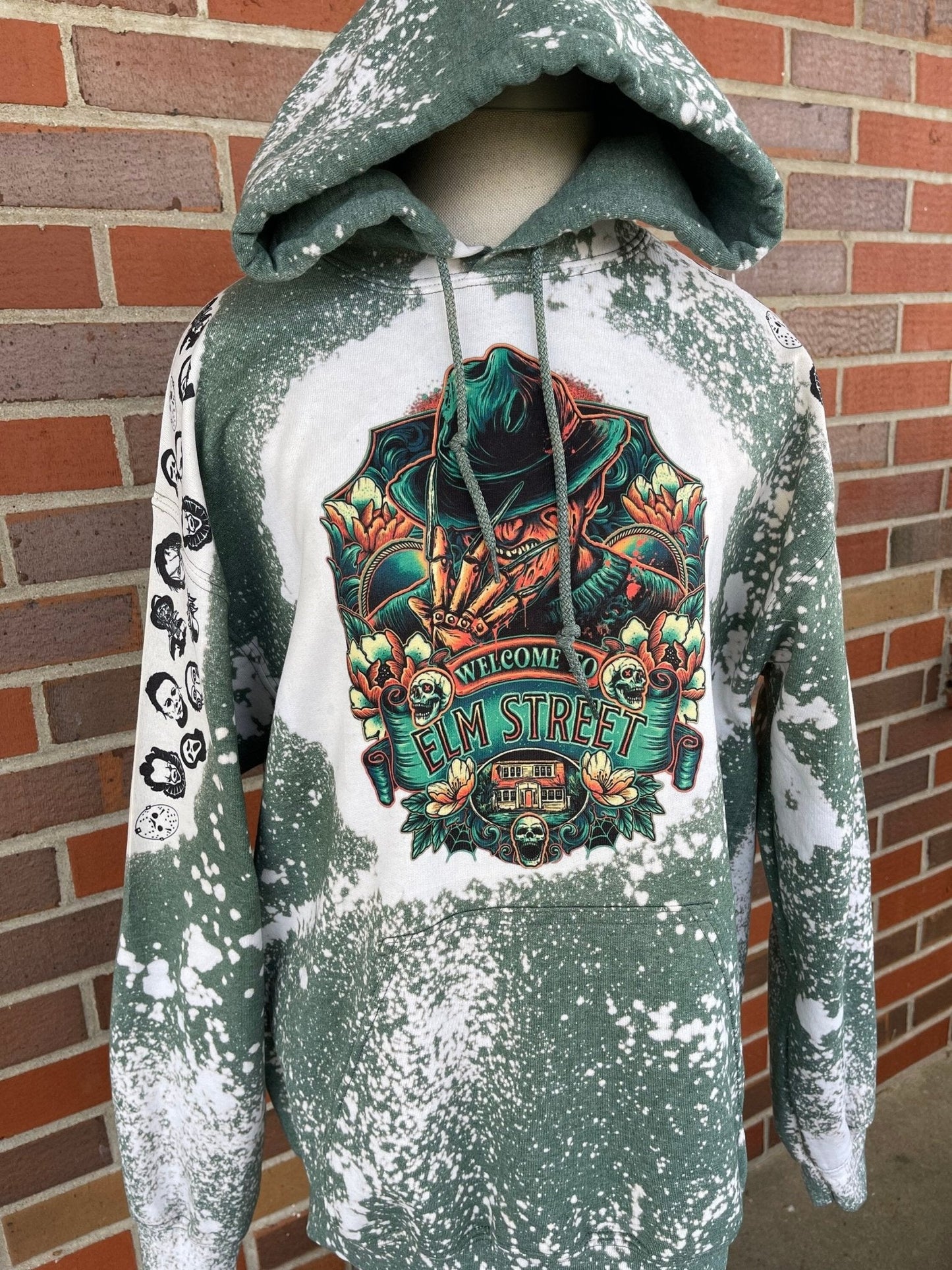 Freddy Krueger Hoodie, Halloween Sweatshirt, Nightmare On Elm Street Sweatshirt, Horror, Elm St, Horror Custom Sweatshirt, Kruger Hoodie - Twine + Sage Co. LLC