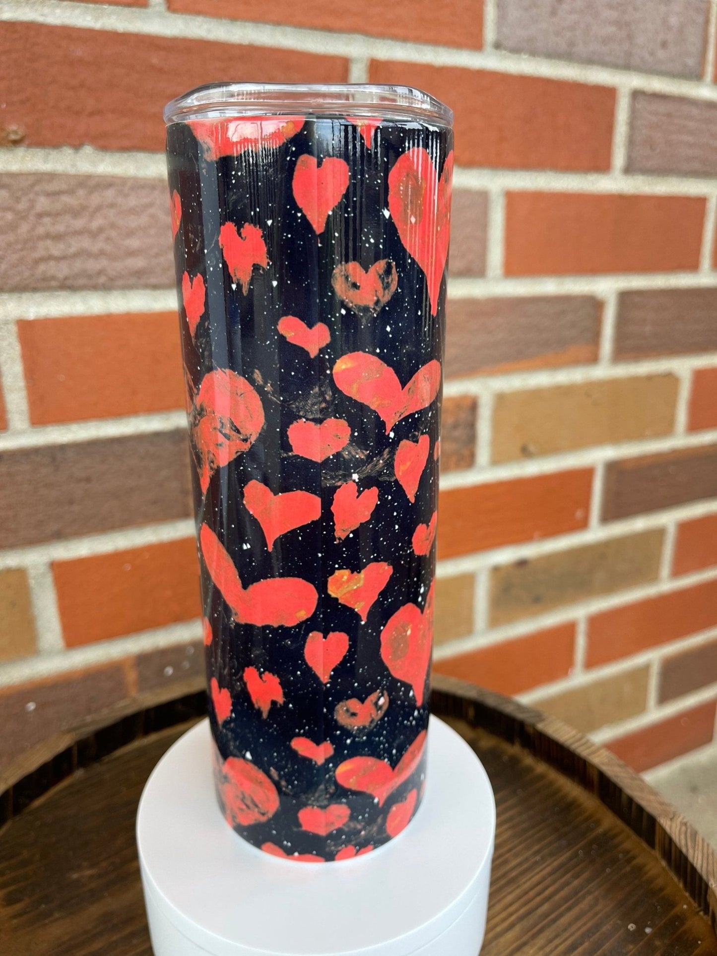 Ghostface 20 oz Skinny Tumbler, Scream Valentines Day Tumbler, Ghost Face Tumbler, Horror Movie Cup, Valentine, Gift For Her, Gift For Him - Twine + Sage Co. LLC