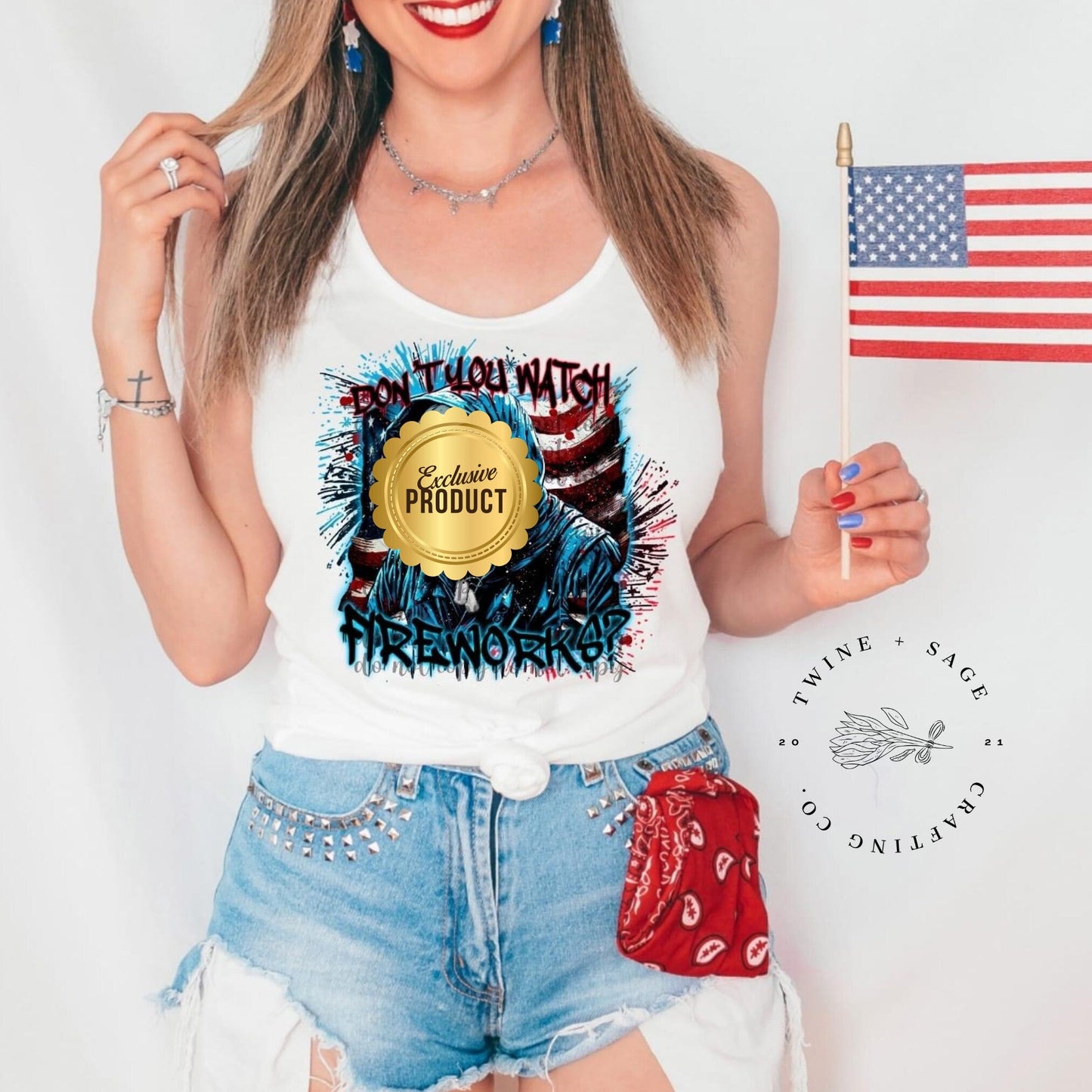 Horror 4th Of July Shirt, 4th of July Shirt, Horror Shirt, Independence Day Shirt, Fireworks Shirt, Dark Humor Shirt, Funny Shirt - Twine + Sage Co. LLC