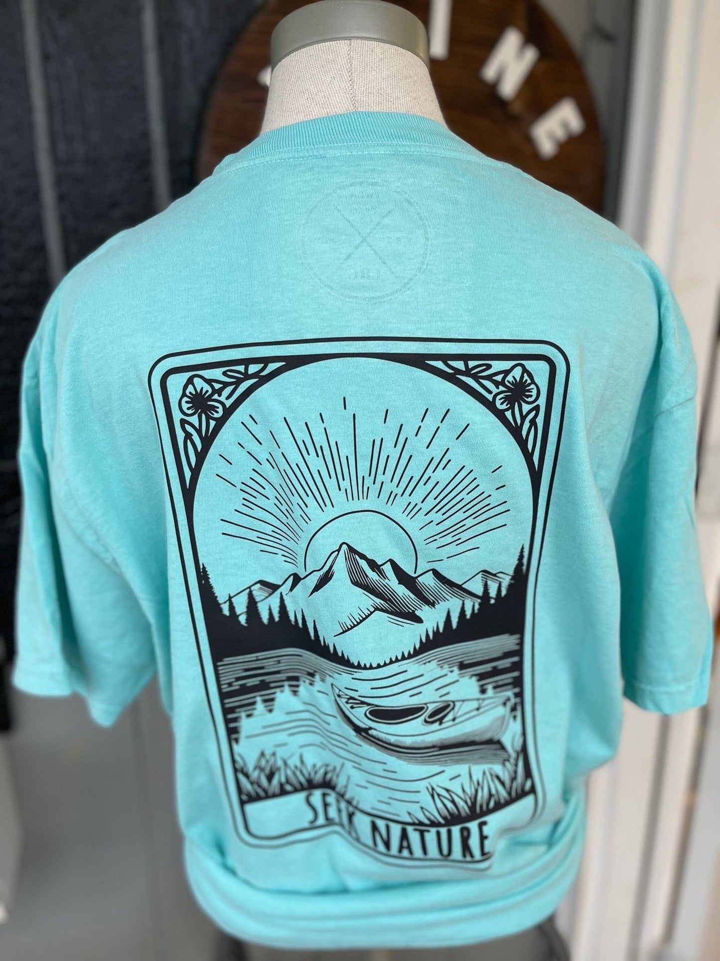 Seek Nature Shirt, Outdoorsy Shirt, Hiking Shirt, Mothers Day Shirt, Graphic Tee Shirt, Comfort Colors Shirt - Twine + Sage Co. LLC