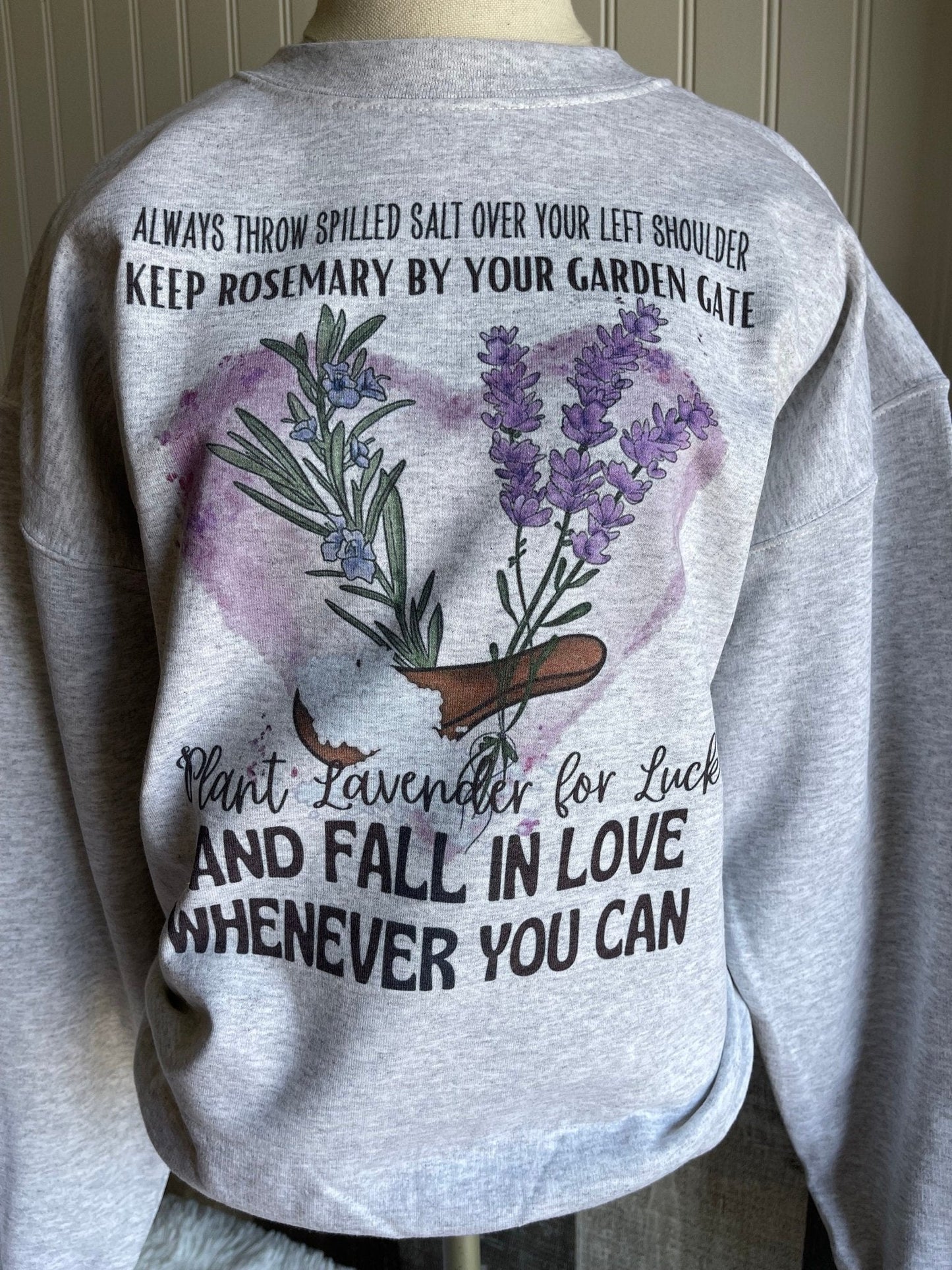Lavender Halloween Sweatshirt, Halloween Sweatshirt, Ghost Sweatshirt, Western Halloween Sweatshirt, Baggy Clothes, Halloween 2023 - Twine + Sage Co. LLC