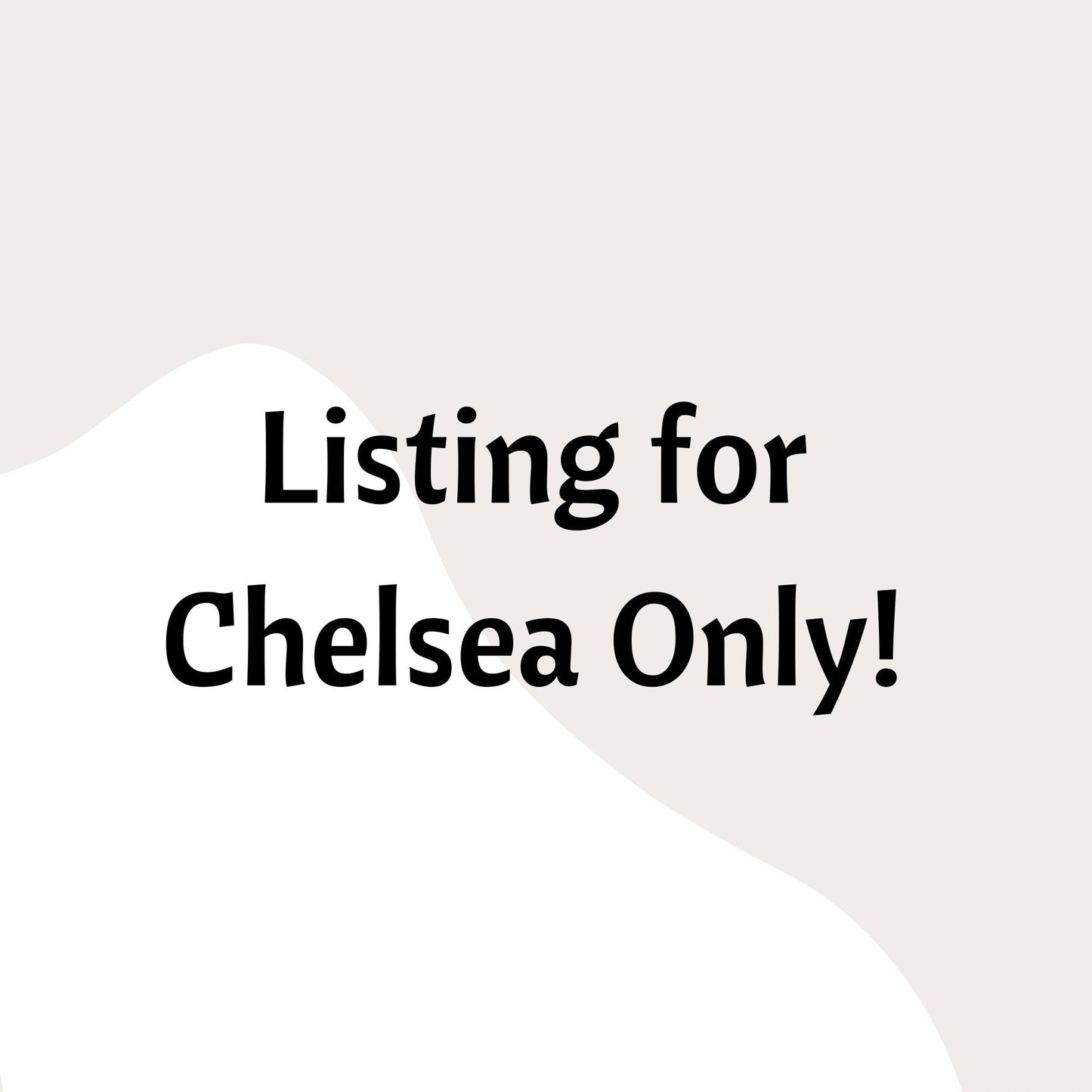 Listing For Chelsea ONLY! - Twine + Sage Co. LLC