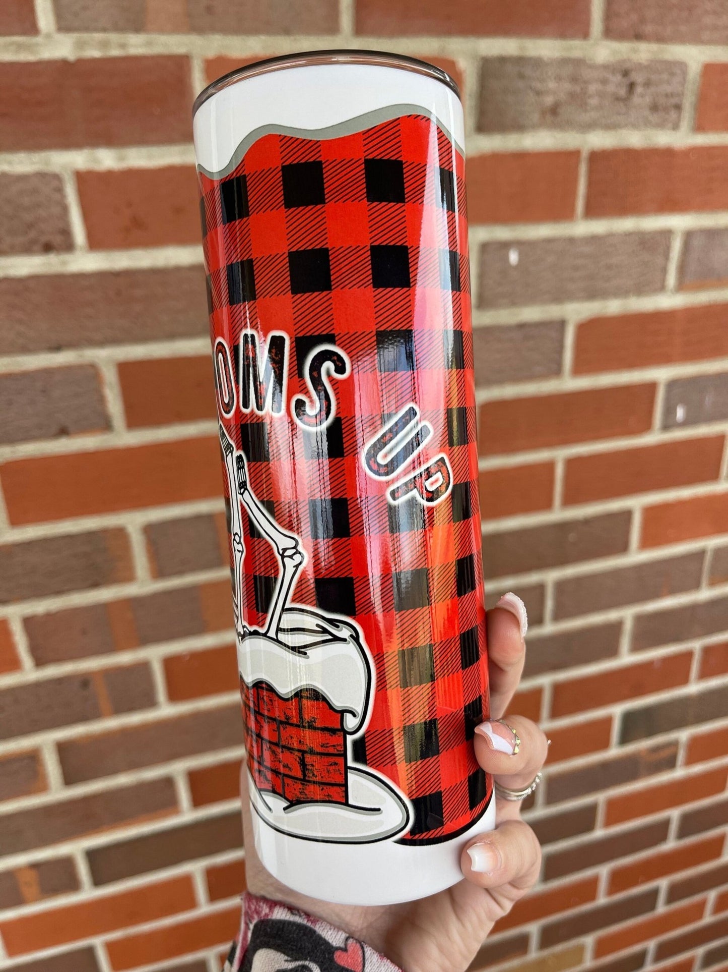 RTS Bottoms Up Merry Christmas 20 Oz Tumbler, Adult Humor, Funny, Ho Ho Ho, Merry Christmas, Xmas, 20 oz Skinny Tumbler - Twine + Sage Co. LLC