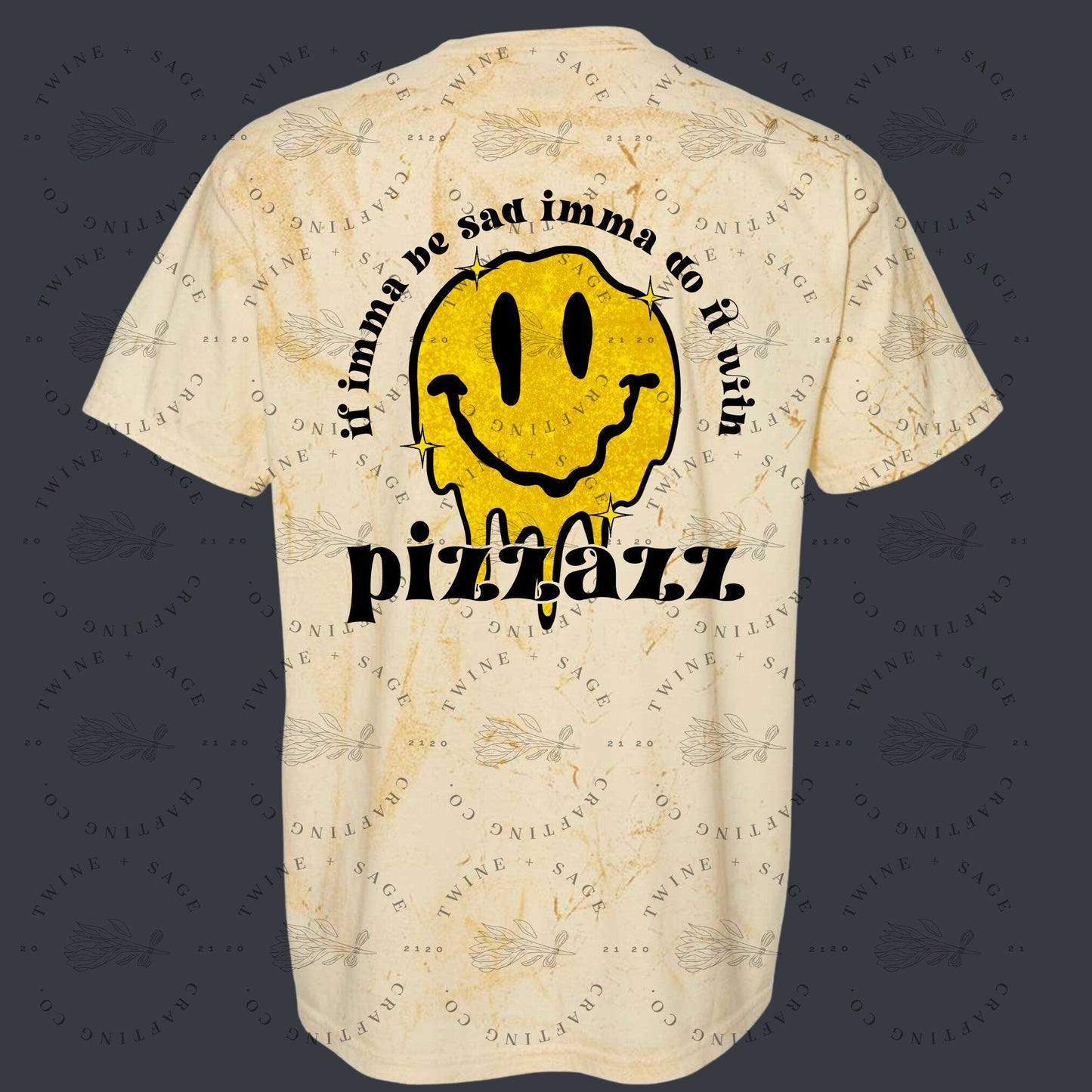 Sometimes It Be Like That Shirt, Melted Smiley Face Shirt, Smiley Face Shirt, Graphic Tee Shirt, Comfort Colors, Sad Shirt, Faux Pocket Tee - Twine + Sage Co. LLC