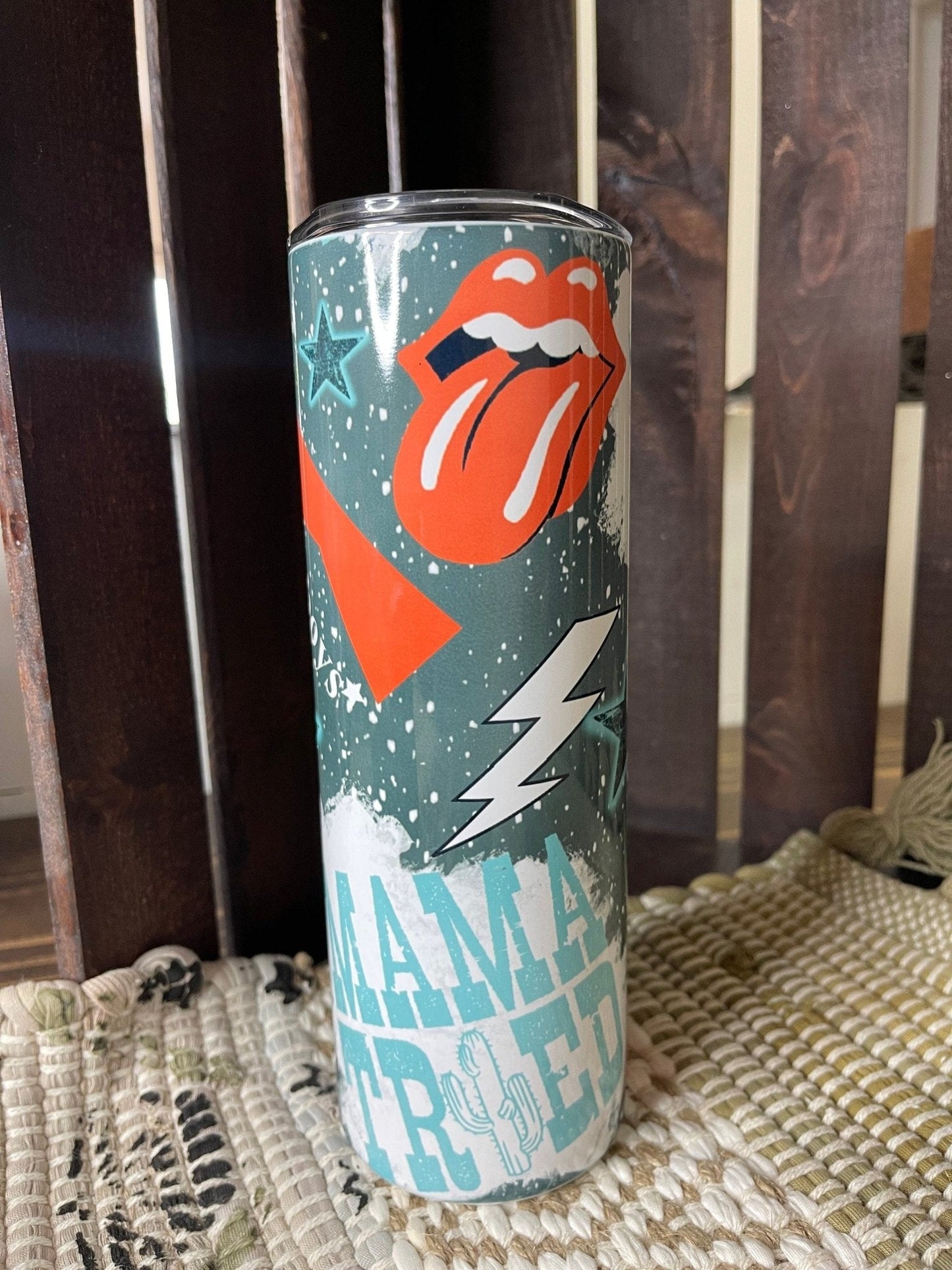 Western Tumbler, Country Tumbler, Mama Tried Tumbler, Punchy Tumbler, Personalized Mama Gift, Gifts For Moms, Tumbler For Mom - Twine + Sage Co. LLC