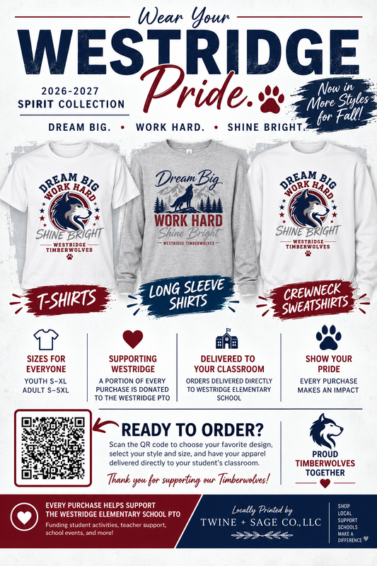 Westridge Elementary School Spirit Shirt (2026–2027)