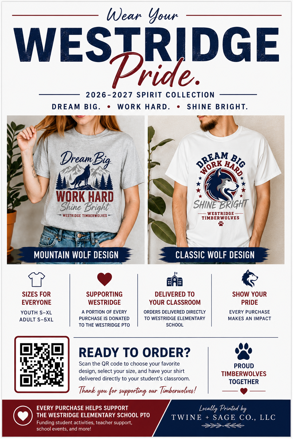 Westridge Elementary School Spirit Shirt (2026–2027)