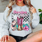 Boujee Cowgirl Sweatshirt, Mom Sweatshirt, Cow Skull Sweatshirt, Western Sweatshirt, Valentines Sweatshirt, Valentine Sweatshirt - Twine + Sage Co. LLC