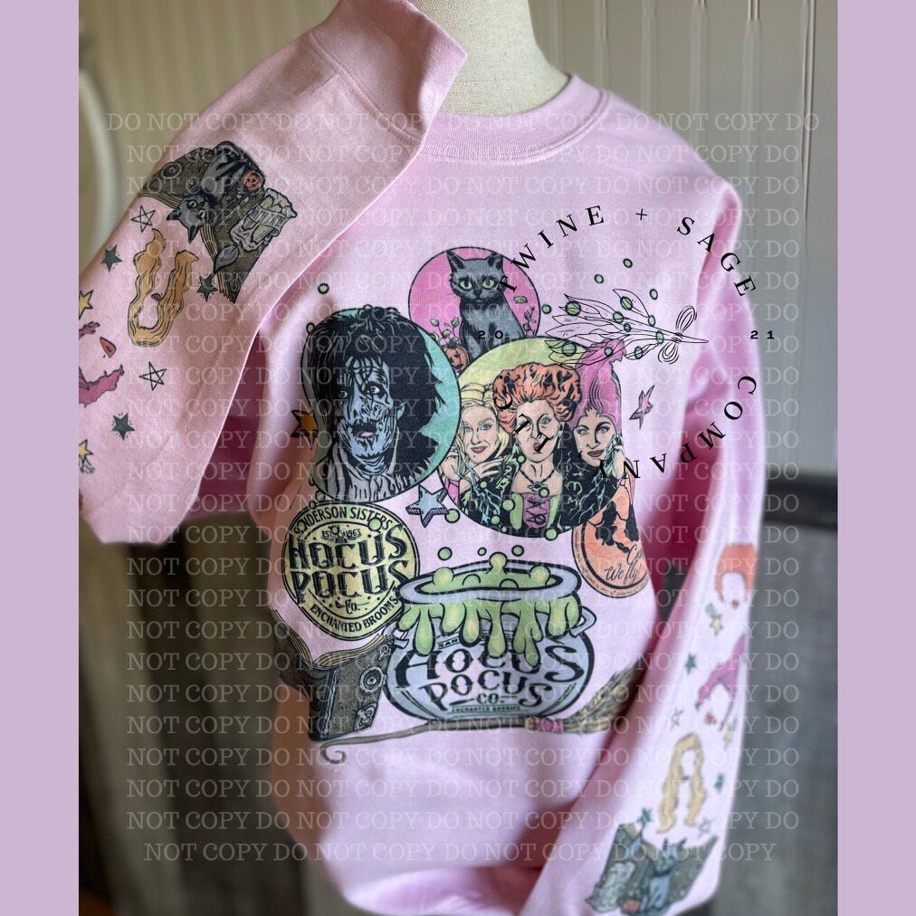Bright Colored Halloween Sweatshirt, Halloween Sweatshirt, Ghost Sweatshirt, Western Halloween Sweatshirt - Twine + Sage Co. LLC
