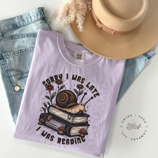 Cottagecore Shirt, Bookworm Shirt, Book Shirt, Reading Shirt, Graphic Tee Shirt, Comfort Colors Shirt - Twine + Sage Co. LLC