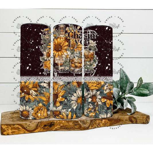 Country Tumbler, 20 oz Skinny Tumbler, Sunflower Tumbler, Western Tumbler, Personalized Mama Gift, Gifts For Moms, Tumbler For Mom - Twine + Sage Co. LLC