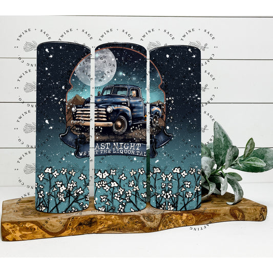 Country Tumbler, 20 oz Skinny Tumbler, Truck Tumbler, Western Tumbler, Personalized Mama Gift, Gifts For Moms, Tumbler For Mom - Twine + Sage Co. LLC