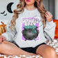 Cowgirls Brew Halloween Crewneck Sweatshirt, Spooky Rodeo Sweatshirt, Fall Coffee Pumpkins, Bleach Crew Sweatshirt - Twine + Sage Co. LLC