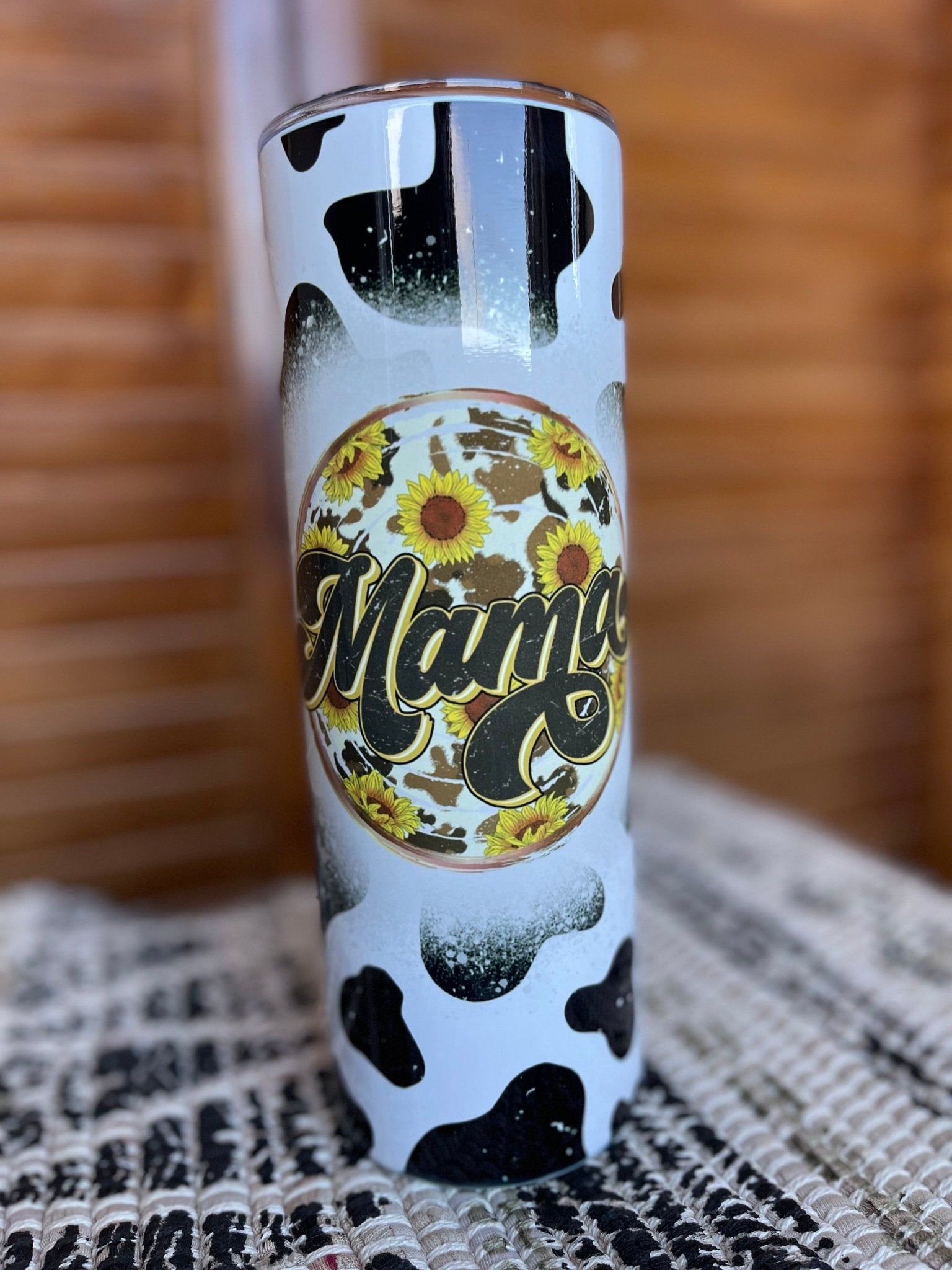 Cowhide Tumbler, Mama Tumbler, Western Tumbler, Cowprint Tumbler, Personalized Mama Gift, Gifts For Moms, Tumbler For Mom - Twine + Sage Co. LLC