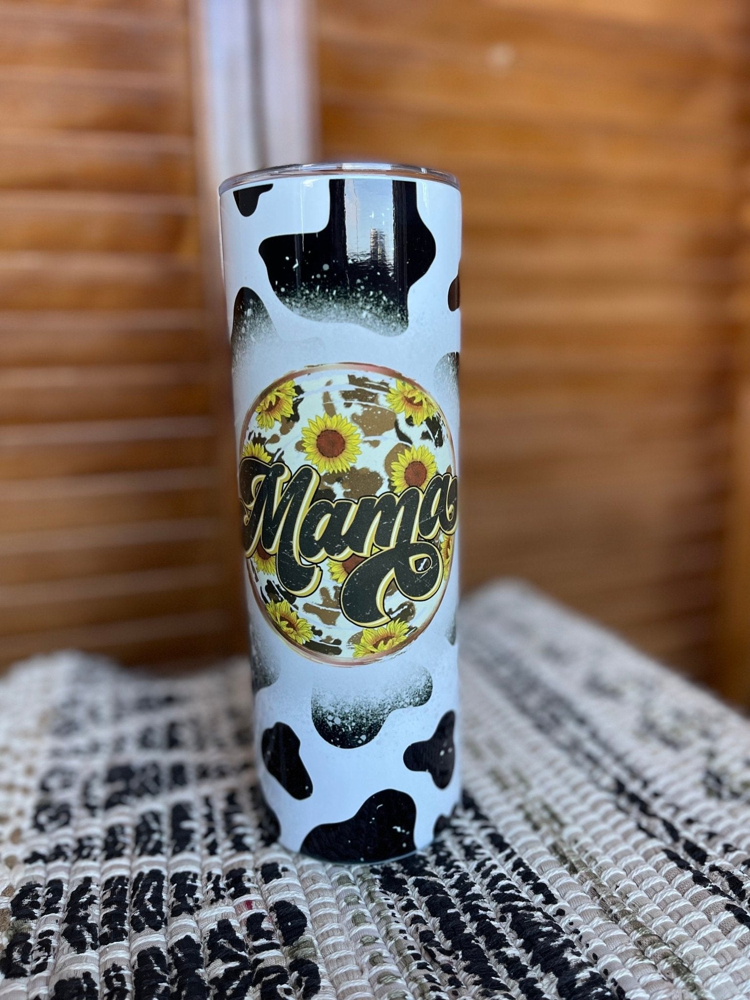 Cowhide Tumbler, Mama Tumbler, Western Tumbler, Cowprint Tumbler, Personalized Mama Gift, Gifts For Moms, Tumbler For Mom - Twine + Sage Co. LLC
