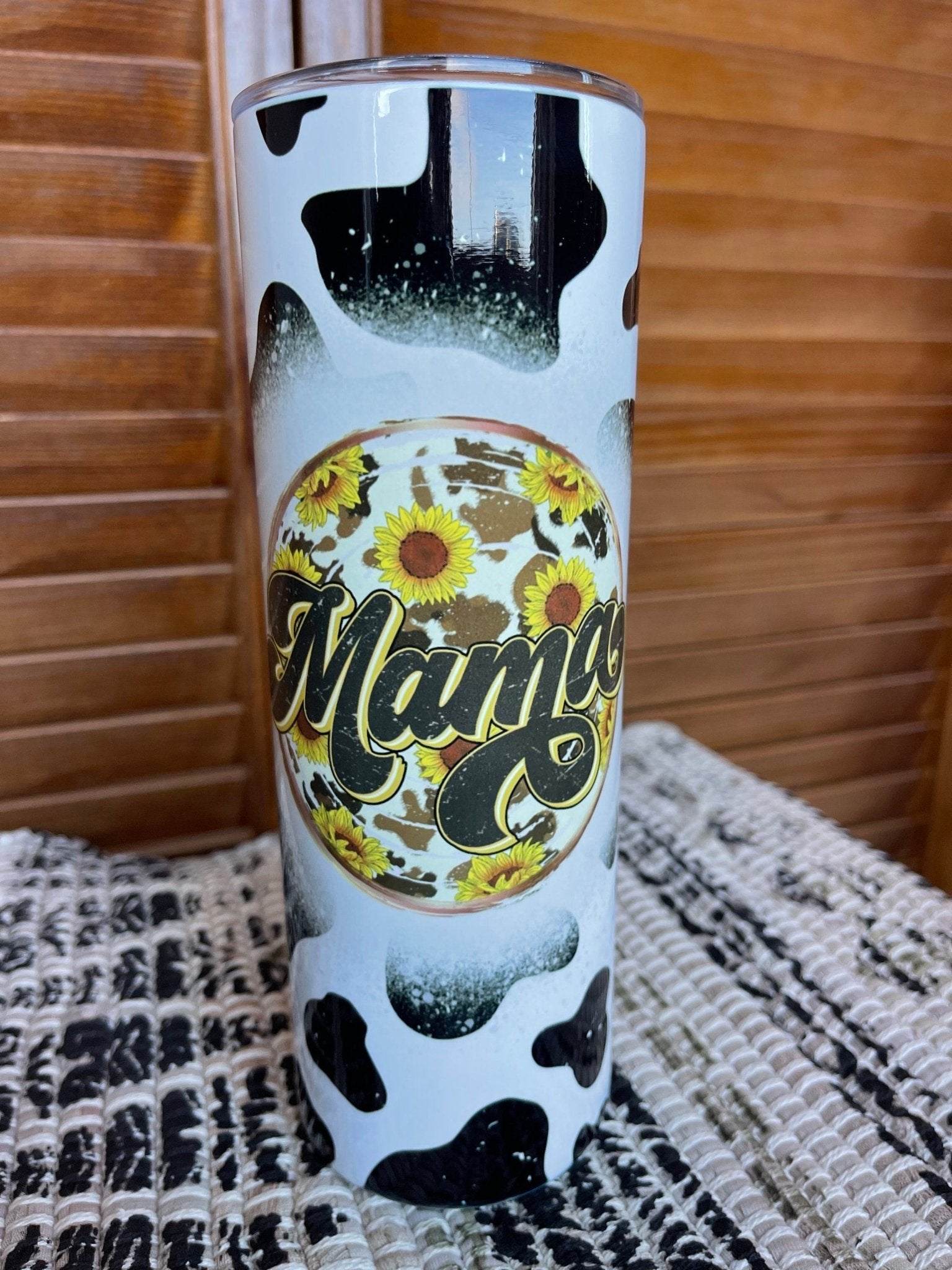 Cowhide Tumbler, Mama Tumbler, Western Tumbler, Cowprint Tumbler, Personalized Mama Gift, Gifts For Moms, Tumbler For Mom - Twine + Sage Co. LLC