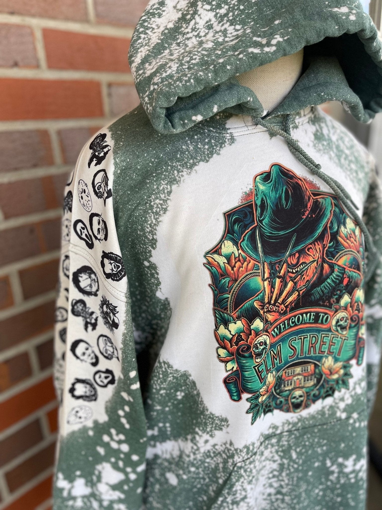 Freddy Krueger Hoodie, Halloween Sweatshirt, Nightmare On Elm Street Sweatshirt, Horror, Elm St, Horror Custom Sweatshirt, Kruger Hoodie - Twine + Sage Co. LLC