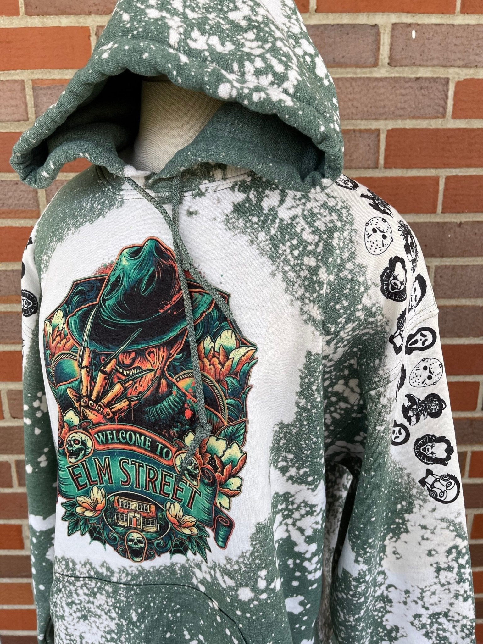 Freddy Krueger Hoodie, Halloween Sweatshirt, Nightmare On Elm Street Sweatshirt, Horror, Elm St, Horror Custom Sweatshirt, Kruger Hoodie - Twine + Sage Co. LLC