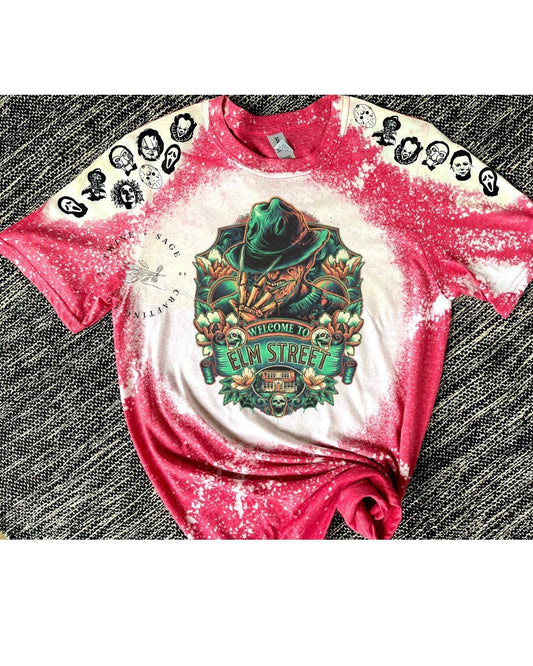 Freddy Krueger Shirt, Horror Movie, Slasher Tee, Halloween Tee, Horror, Slasher, Horror Custom T-Shirt, Nightmare On Elm Street, Elm Street - Twine + Sage Co. LLC