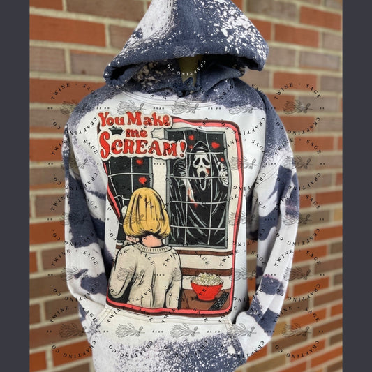 Ghostface Hoodie, Welcome To Woodsboro, Halloween Sweatshirt, Ghostface Scream, Sweatshirt, Horror, Elm St, Horror Custom Sweatshirt - Twine + Sage Co. LLC