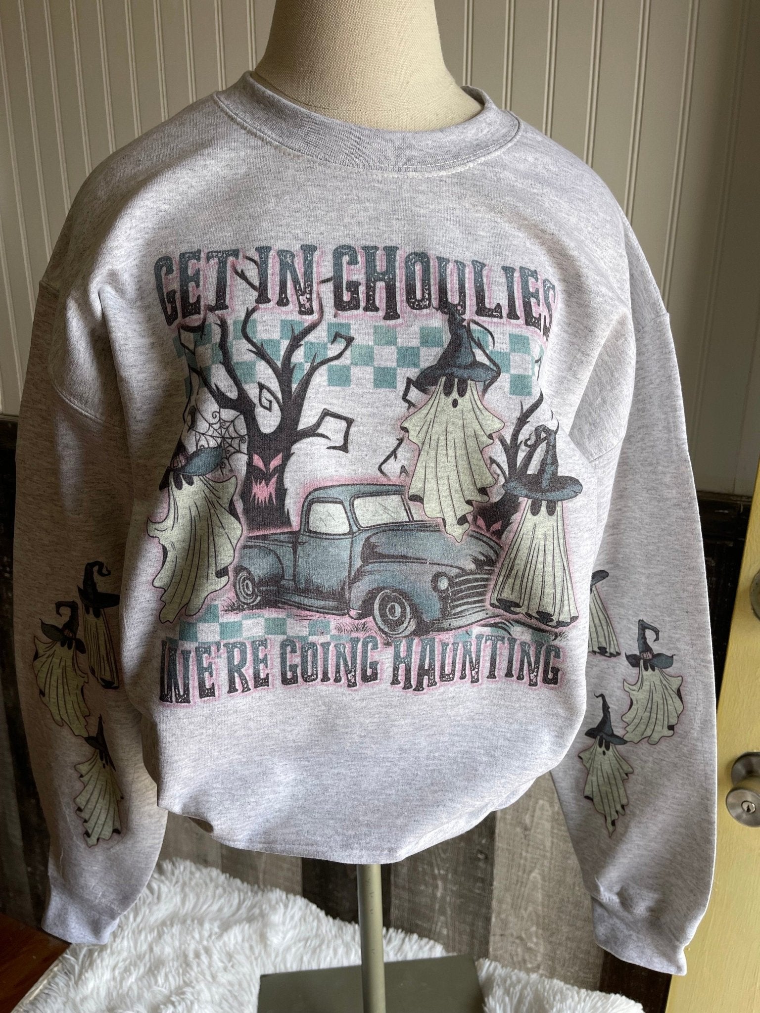 Ghouls Halloween Sweatshirt, Halloween Sweatshirt, Ghost Sweatshirt, Ghosts Halloween Sweatshirt, Baggy Clothes, Halloween 2023 - Twine + Sage Co. LLC