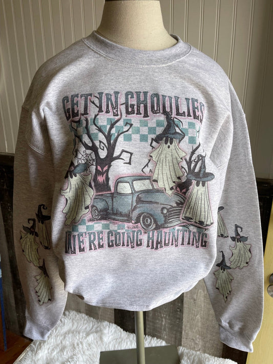 Ghouls Halloween Sweatshirt, Halloween Sweatshirt, Ghost Sweatshirt, Ghosts Halloween Sweatshirt, Baggy Clothes, Halloween 2023 - Twine + Sage Co. LLC