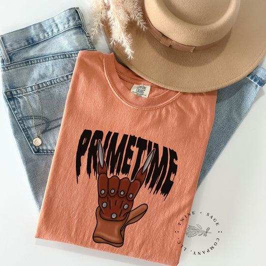 Halloween Shirt, Primetime Shirt, Spooky Shirt, Mothers Day Shirt, Graphic Tee Shirt, Comfort Colors Shirt - Twine + Sage Co. LLC