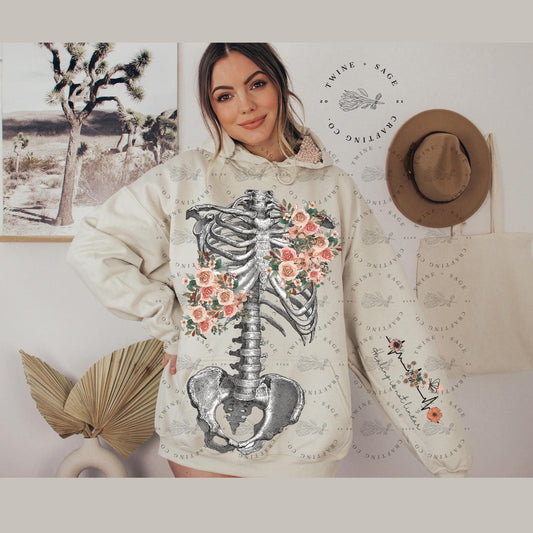 Healing Is Not Linear Sweatshirt, PREORDER Mental Health Hoodie, VSCO Sweatshirt, Self Care, Floral, Advocate, Healing, Mental Health Matter - Twine + Sage Co. LLC