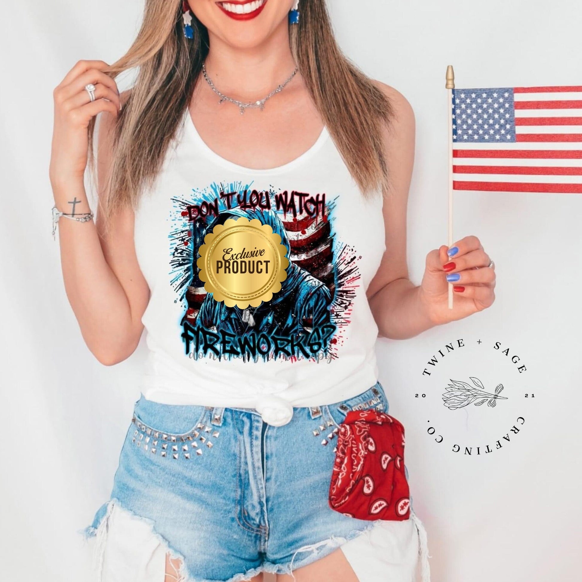 Horror 4th Of July Shirt, 4th of July Shirt, Horror Shirt, Independence Day Shirt, Fireworks Shirt, Dark Humor Shirt, Funny Shirt - Twine + Sage Co. LLC