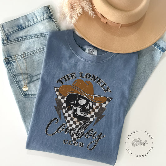 Lonely Cowboy Shirt, Boho Shirt, Country Shirt, Western Shirt, Spade Shirt, Graphic Tee Shirt, Comfort Colors Shirt