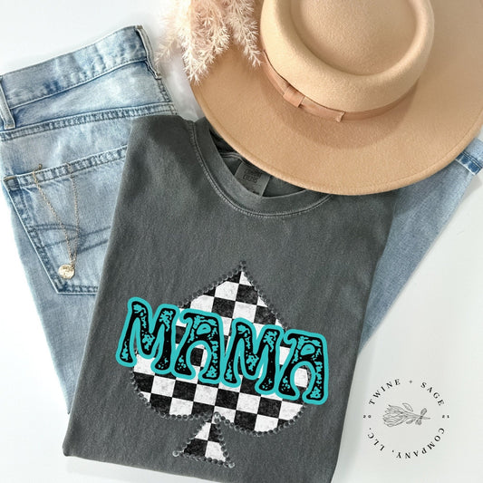 Mama Shirt, Country Shirt, Western Shirt, Spade Shirt, Graphic Tee Shirt, Comfort Colors Shirt - Twine + Sage Co. LLC