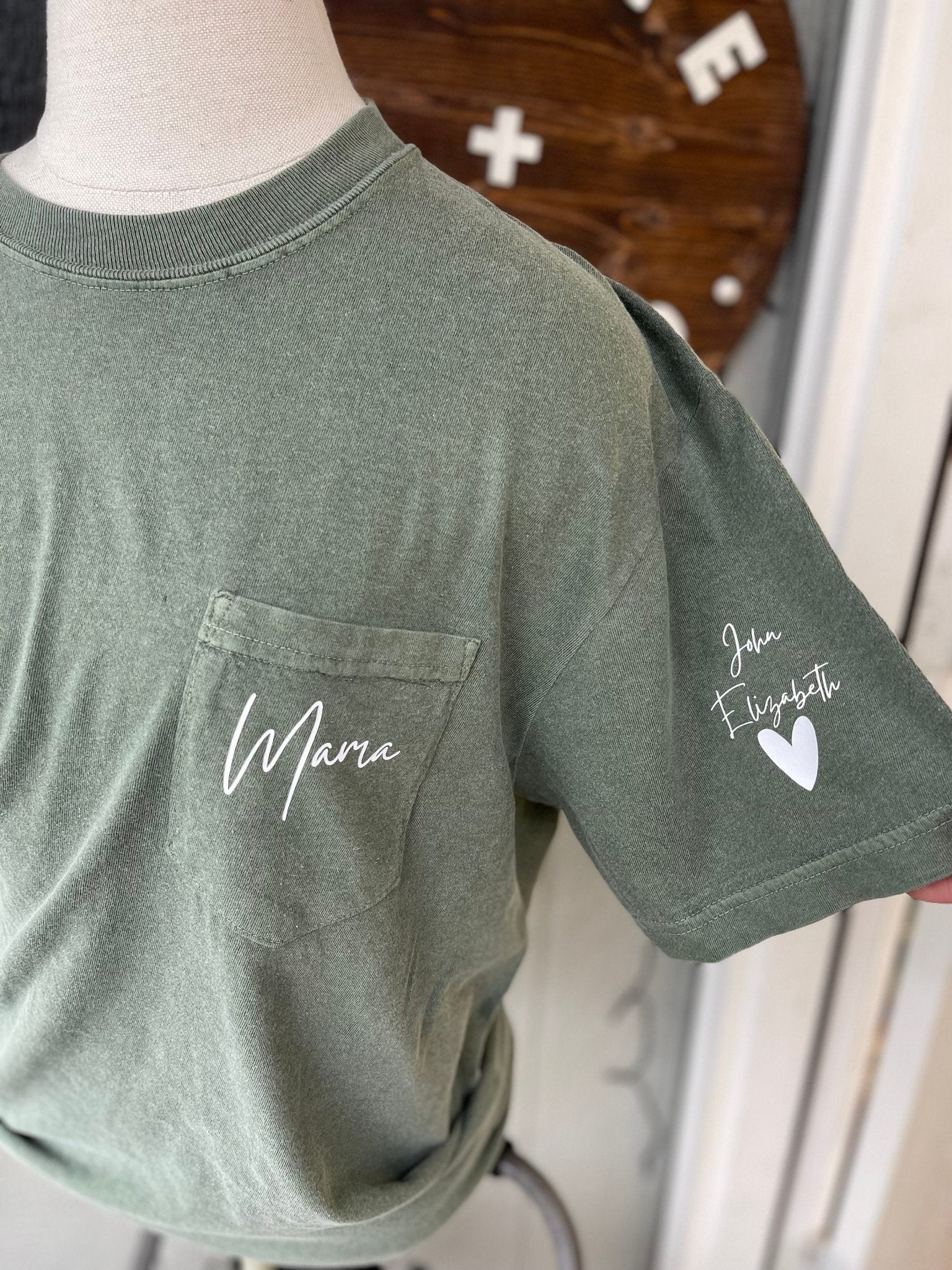 Personalized Mama Shirt, Shirt For Mom, Custom Mom Shirt, Mothers Day Shirt, Graphic Tee Shirt, Comfort Colors Shirt - Twine + Sage Co. LLC