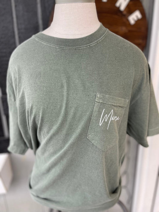 Personalized Mama Shirt, Shirt For Mom, Custom Mom Shirt, Mothers Day Shirt, Graphic Tee Shirt, Comfort Colors Shirt - Twine + Sage Co. LLC