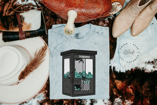 Turquoise Junkie Shirt, Horse Shirt, Western Shirt, Cow Shirt, Graphic Tee Shirt, Comfort Colors Shirt - Twine + Sage Co. LLC