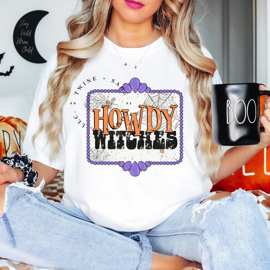 Howdy Witches Halloween Shirt, Halloween Shirt, Witch Shirt, Dark Humor Shirt, Funny Shirt - Twine + Sage Co. LLC