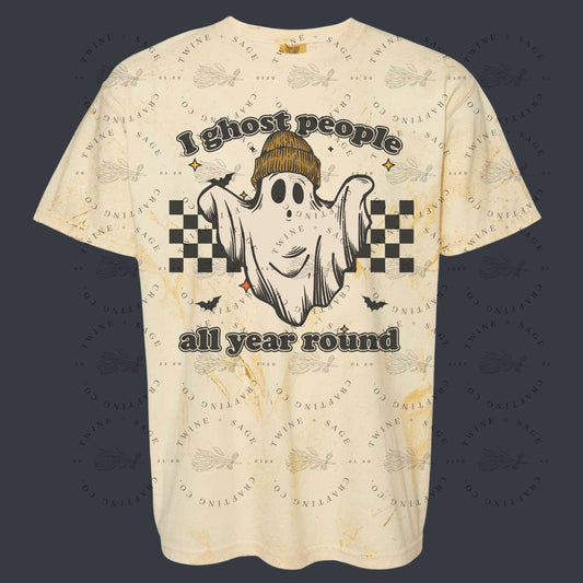 I Ghost People Shirt, Emo Shirt, Elder Emo Shirt, Graphic Tee Shirt, Comfort Colors, Sad Shirt, Ghost Shirt, Grunge Shirt - Twine + Sage Co. LLC