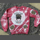 Messy Buns + Loaded Guns Raising Wolves Not Sheep Leopard Camo Custom Bleach Crew Sweatshirt