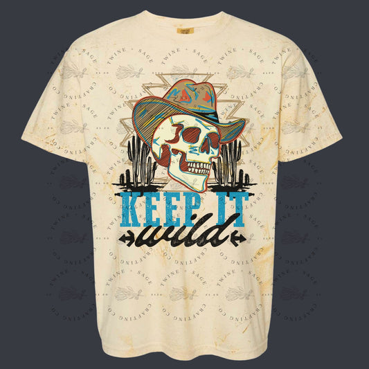 Keep It Wild Shirt, Western Shirt, Cowboy Shirt, Graphic Tee Shirt, Space Cowboy Shirt, Graphic Tee, Unisex Shirt - Twine + Sage Co. LLC