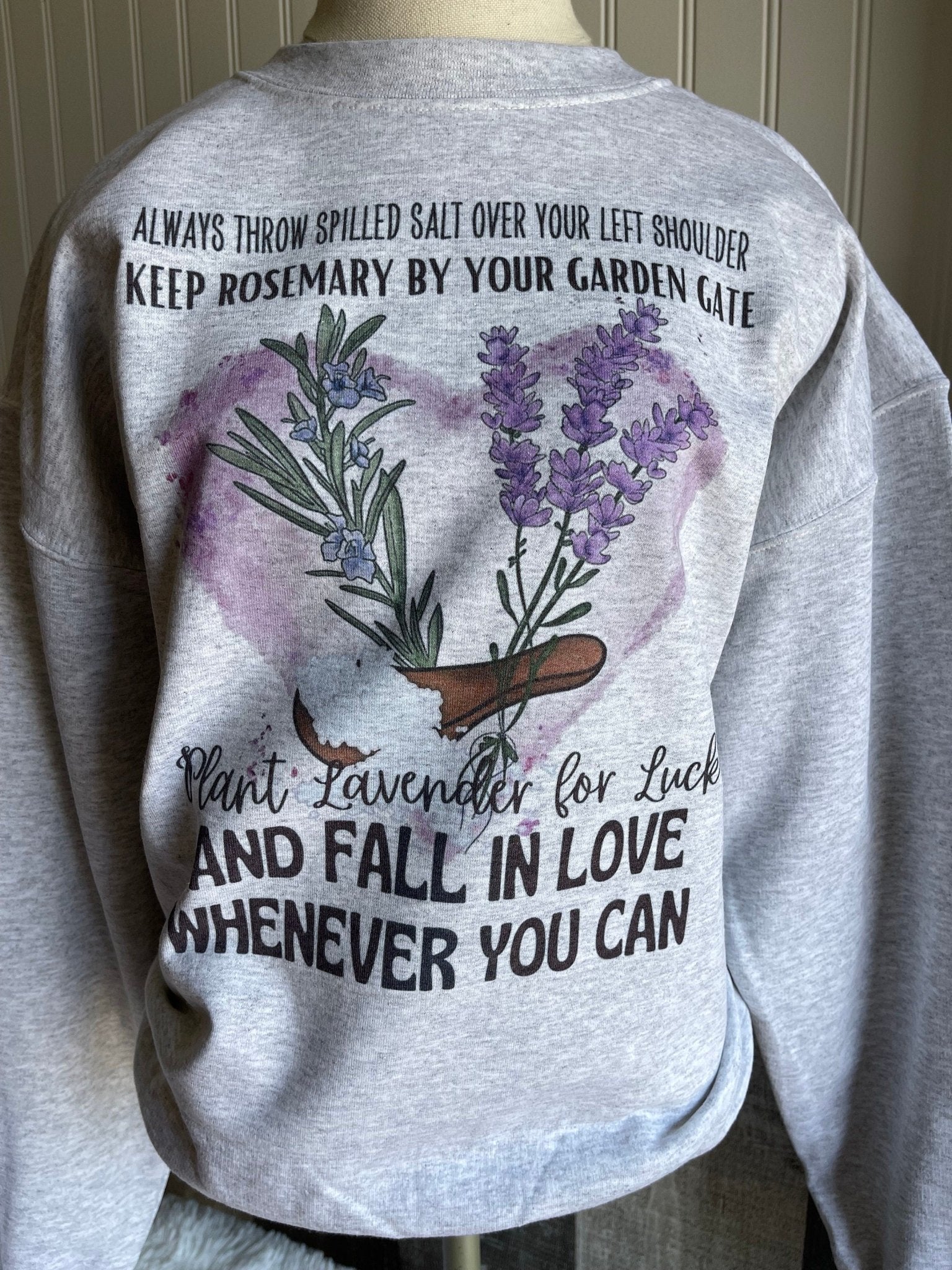 Lavender Halloween Sweatshirt, Halloween Sweatshirt, Ghost Sweatshirt, Western Halloween Sweatshirt, Baggy Clothes, Halloween 2023 - Twine + Sage Co. LLC