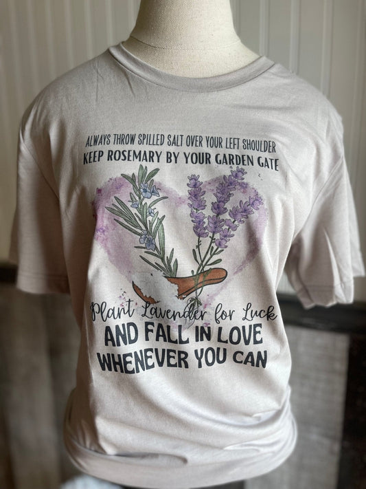 Lavender T-Shirt - Twine + Sage Co. LLC