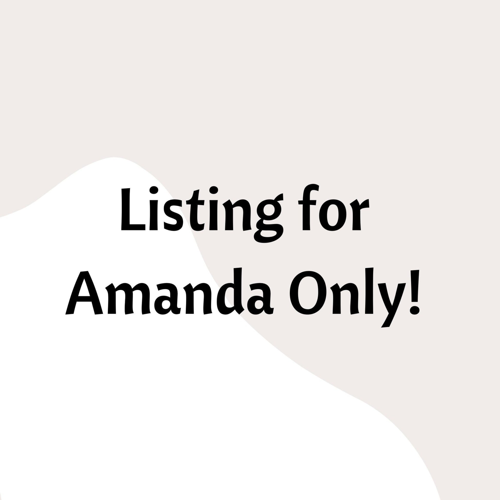 Listing For Amanda ONLY! - Twine + Sage Co. LLC