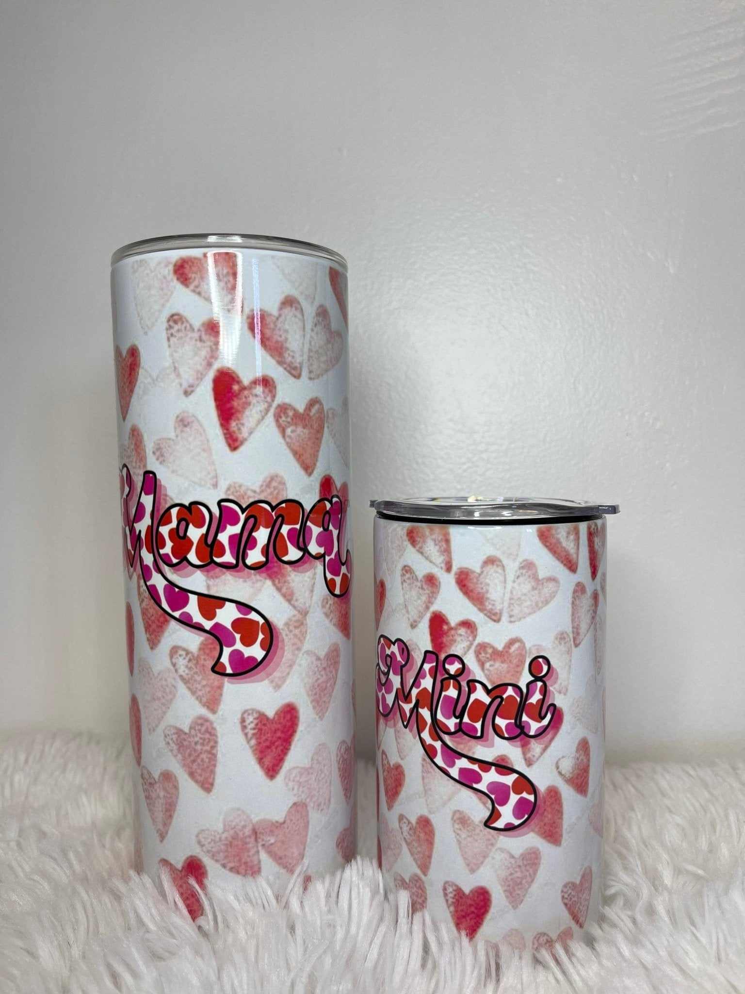 Mama + Mini Tumbler Sippy Cup Set, Mama + Mini Set, 12 oz 20 oz Skinny Tumbler, Mama And Mini Cups, Mommy And Me, Mothers Day Gift - Twine + Sage Co. LLC