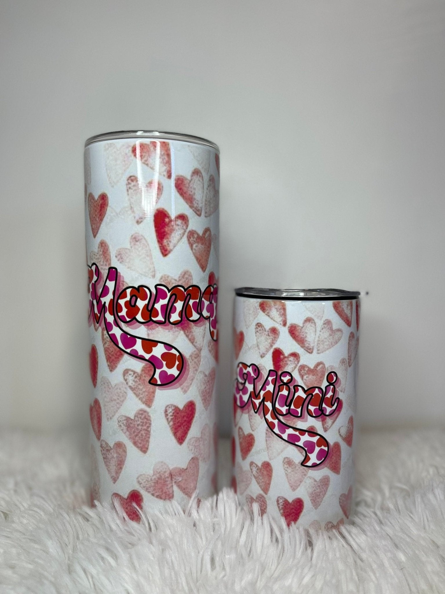 Mama + Mini Tumbler Sippy Cup Set, Mama + Mini Set, 12 oz 20 oz Skinny Tumbler, Mama And Mini Cups, Mommy And Me, Mothers Day Gift - Twine + Sage Co. LLC