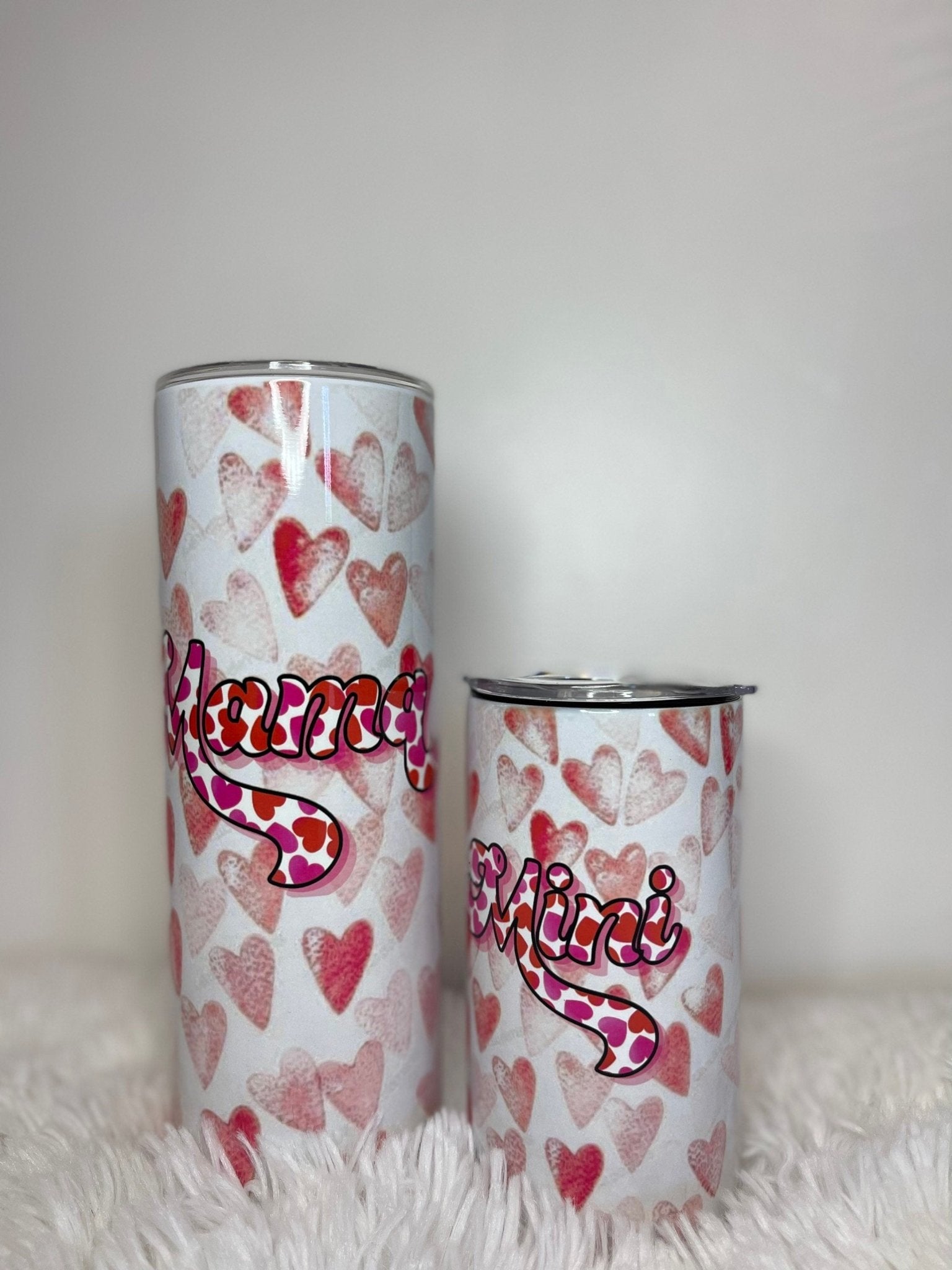 Mama + Mini Tumbler Sippy Cup Set, Mama + Mini Set, 12 oz 20 oz Skinny Tumbler, Mama And Mini Cups, Mommy And Me, Mothers Day Gift - Twine + Sage Co. LLC