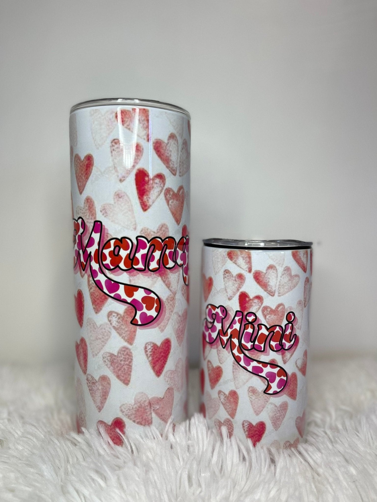 Mama + Mini Tumbler Sippy Cup Set, Mama + Mini Set, 12 oz 20 oz Skinny Tumbler, Mama And Mini Cups, Mommy And Me, Mothers Day Gift - Twine + Sage Co. LLC