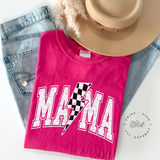 Mama Shirt, Grunge Shirt, Lightening Shirt, Mom Shirt, Graphic Tee Shirt, Comfort Colors Shirt, Mothers Day Gift, Spring Shirt, Summer shirt - Twine + Sage Co. LLC