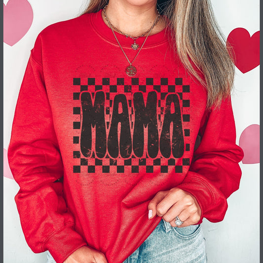 Mama Sweatshirt, Mom Sweatshirt, Grunge Sweatshirt, Valentines Sweatshirt, Valentine Sweatshirt - Twine + Sage Co. LLC