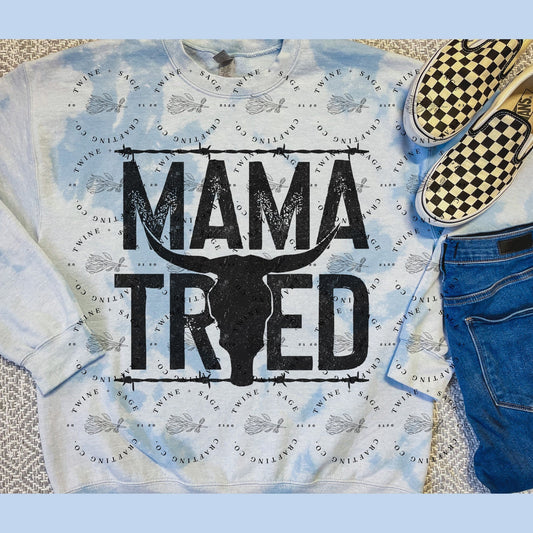 Mama Tried Sweatshirt, Country Girl, Western Sweatshirt, Western Country Sweatshirt, Southern Cowgirl, Aesthetic Crewneck, Trendy - Twine + Sage Co. LLC