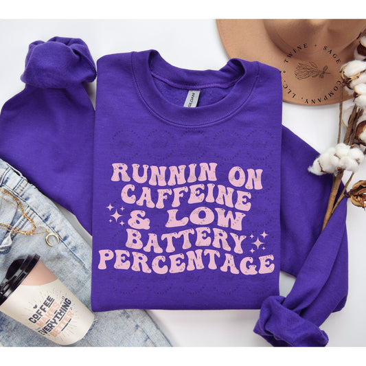 Mom Life Sweatshirt, Funny Sweatshirt, Trendy Sweatshirt, Cute Sweatshirt, Coffee Sweatshirt - Twine + Sage Co. LLC